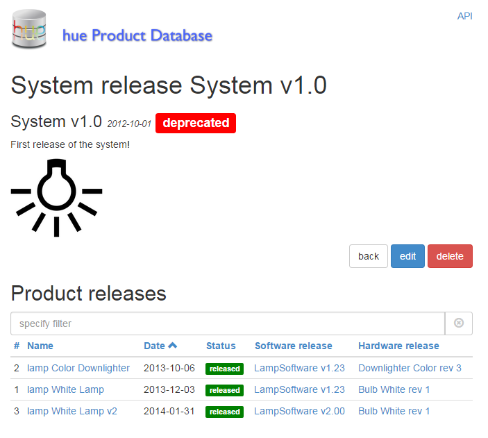 Details van een systeem release